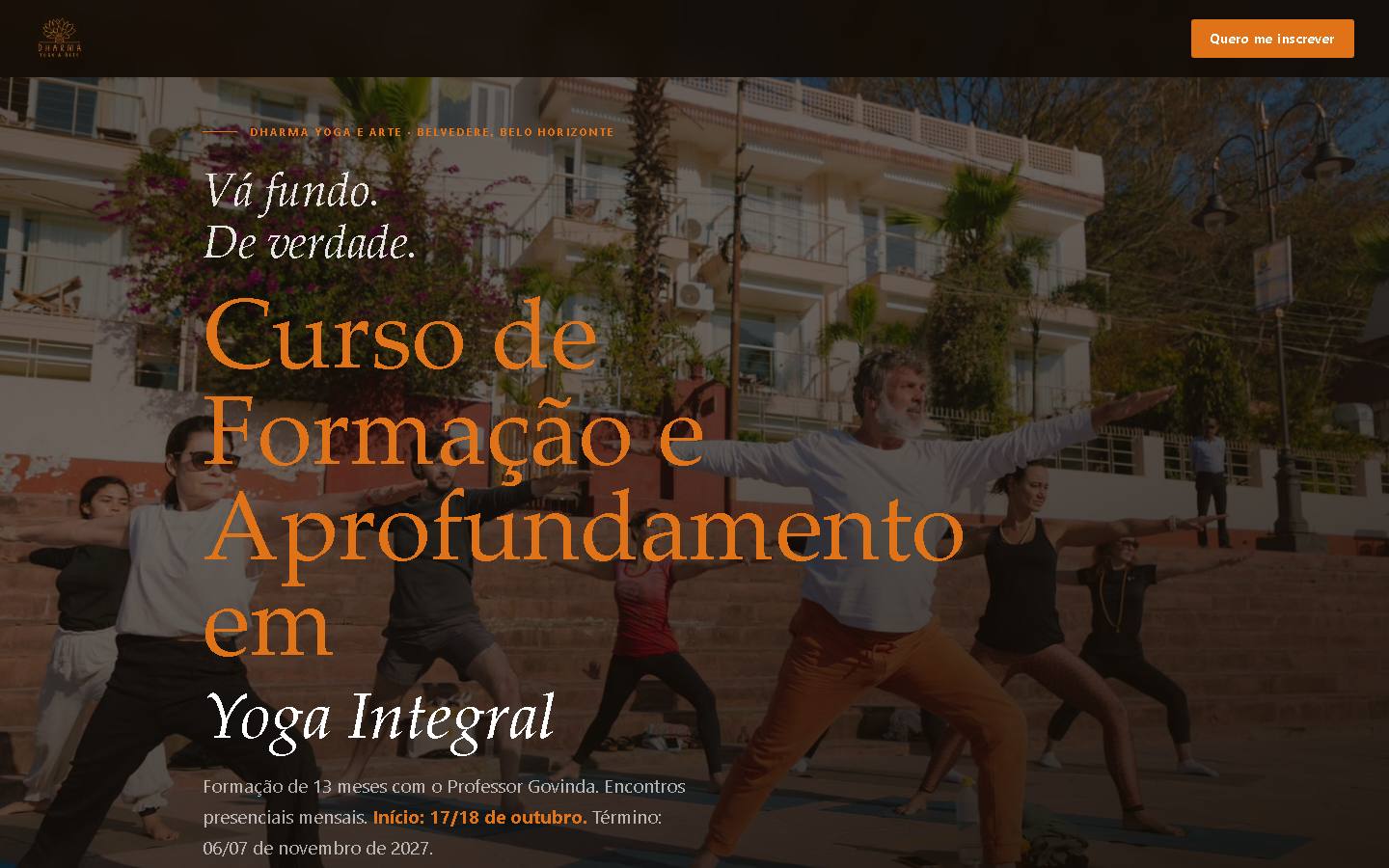 Site da Dharma Yoga e Arte